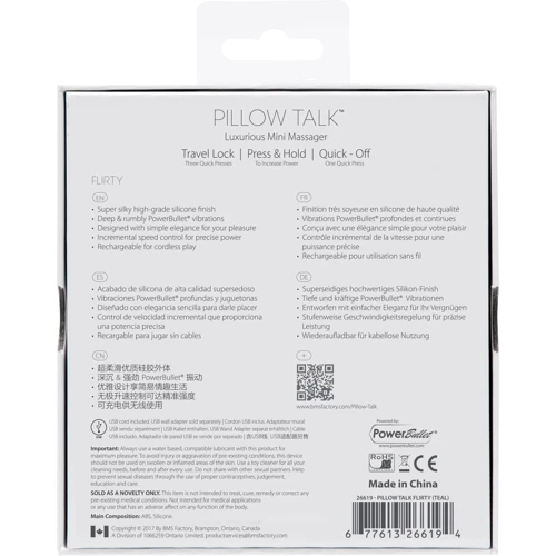 Розкішний вібратор PILLOW TALK - Flirty Teal з кристалом Сваровські фото 8
