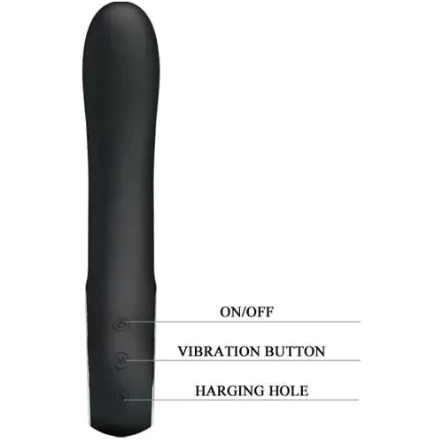 Классический вибратор Pretty Love Alston Vibrator Black: Тип управления Кнопочное