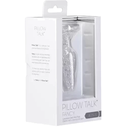 Скляний анальний затор Pillow Talk - Fancy - Luxurious Glass Anal Plug фото 6