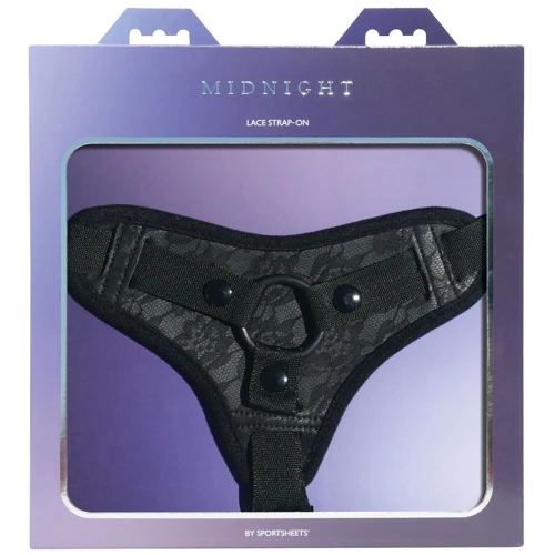 Труси для страпона Sportsheets Midnight Lace Strap-On: Для кого Для жінок