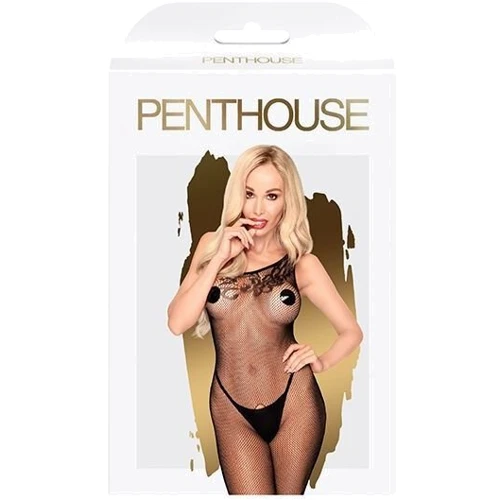 Бодистокинг на одно плечо Penthouse - Fancy Dope Black S/L: Вид Бодистокинг