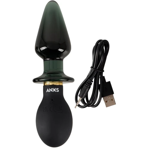 Двухсторонняя анальная пробка Orion ANOS Double-Ended Butt Plug with Vibration: Материал Силикон