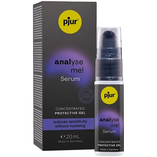 Расслабляющий анальный гель pjur analyse me! Serum 20 мл, создает пленку, концентрированный: Основа Водная