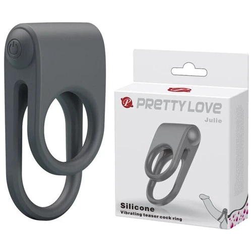Эрекционное вибро кольцо PrettyLove Julie, BI-210156