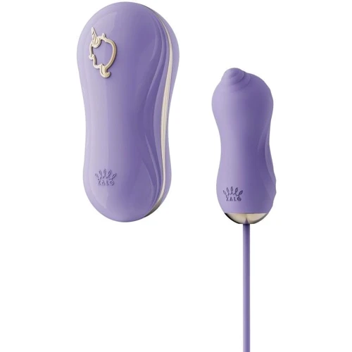 Набор 2в1 Zalo - UNICORN Violet виброяйцо + вакуумный стимулятор