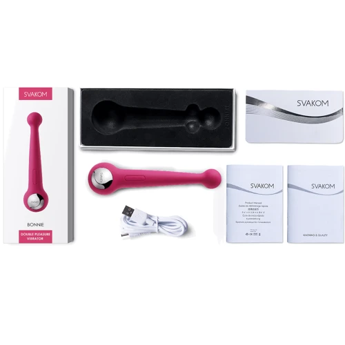 Svakom - Bonnie Dual Motor Vibrator вибромассажер, 19.9x4.8 см: Тип управління кнопкове