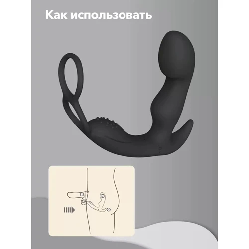 Вібромасажер простати з ерекційне кільце Сатісфакер Culo, 11.6х3 см: Тип Масажери простати