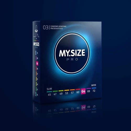 Презервативы My.Size Pro 64, 3 шт.: Текстура Гладкие