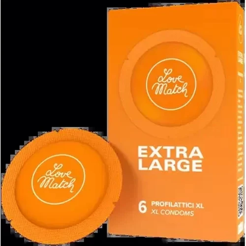 Презервативи розміру XL Love Match Extra Large, 6 шт: Кількість в упаковці 6