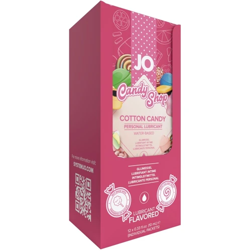 Набор лубрикантов System Jo Foil Display Box – JO H2O Lubricant – Cotton Candy – 12 x 10ml: Для кого Унисекс
