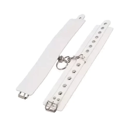 Наручники Leather Restraints Hand Cuffs, WHITE: Цвет белый