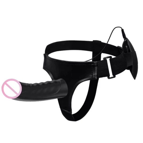 Порожнистий страпон з вібрацією Pretty Love Marvin Strap-On Harness Vibrating