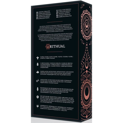Вибратор для зоны G Rithual Kriya (черный): Тип управления Кнопочное