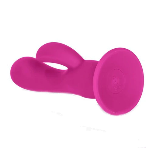 Вибратор с присоской Rechargeable Wireless Pleaser Pink, 10.7x3.7 см: Тип и форма Вибромассажер