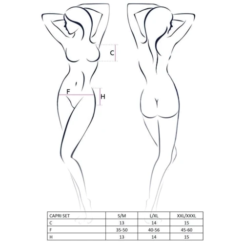 Эротический комплект Passion CAPRI SET black L/XL: Для кого Для женщин