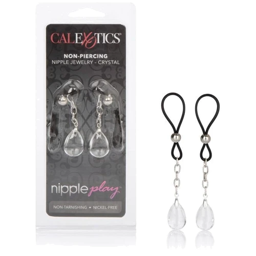 California Exotic Novelties Nipple Jewel Crystal Teardrop прикраса для грудей: Колір чорний