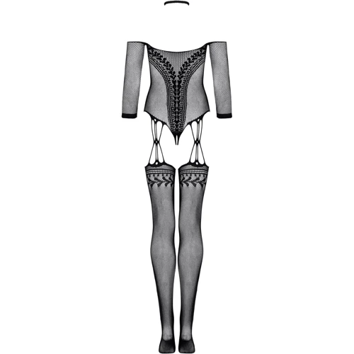 Бодістокінг Obsessive Bodystocking G333 black S/M/L: Фасон Бесшовные