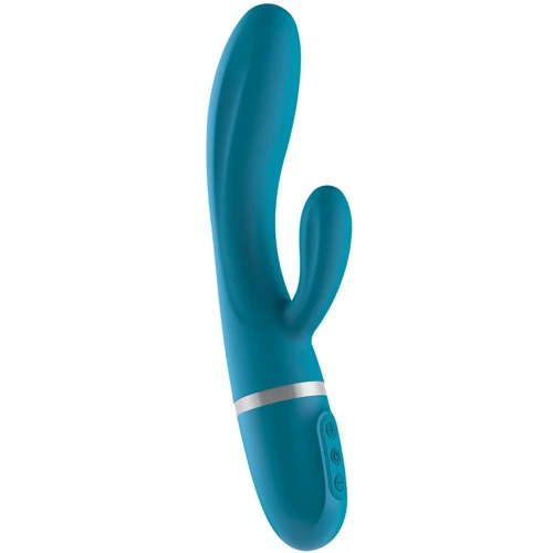 Вибратор-кролик Liebe Bend It Plus Ocean Blue, гибкий, 2 мотора, 10 режимов