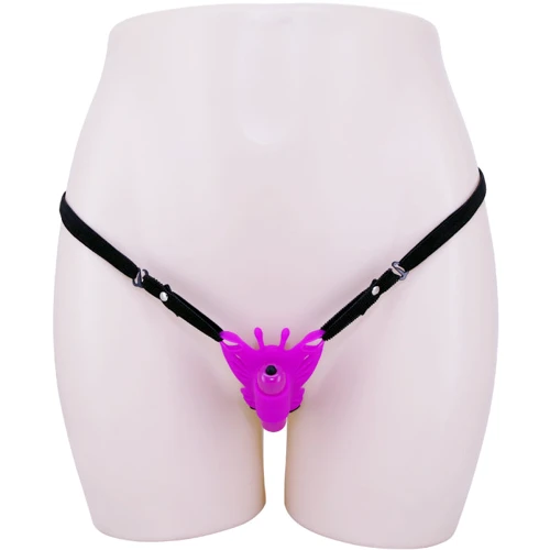 Вибратор-бабочка Pretty Love Clitoral Massager Sloane Purple: Длина, см 8.6