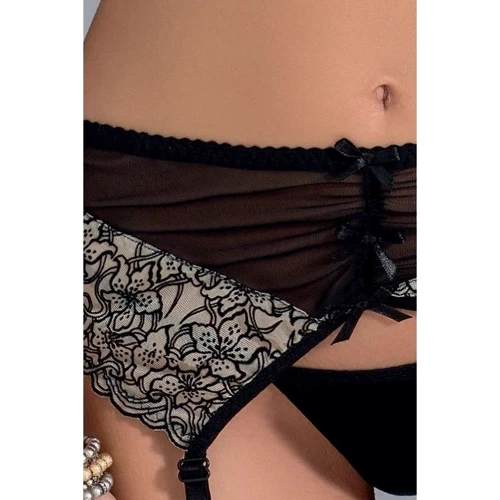 Комплект сексуального белья Passion Exclusive MONTANA SET black L/XL: Применение На тело