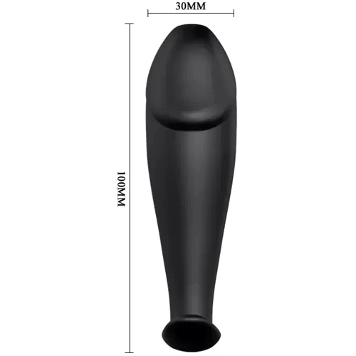 Анальная пробка с вибрацией Pretty Love Vibrating Butt Plug (чёрный) фото 6