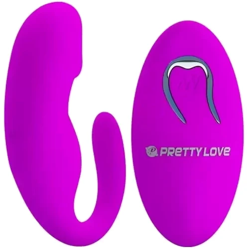 Вибратор для пар Pretty Love - 12 vibration functions, wireless remote control (BI-014482W): Длина, см 9.7