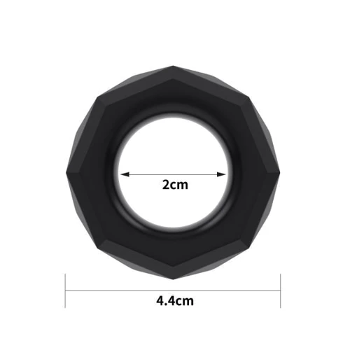 Эрекционное кольцо LoveToy POWER PLUS Cockring, Black: Цвет черный