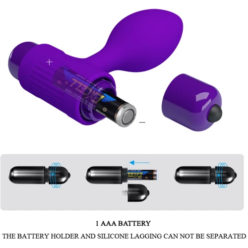 Анальний затор Pretty Love Vibra Butt Plug Purple: Тип Анальные пробки