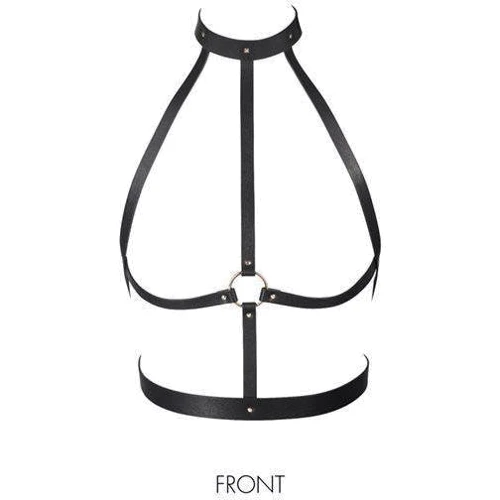 Портупея Bijoux Indiscrets MAZE - H Harness Black: Візерунок Однотонний