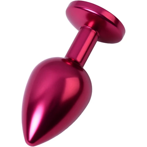 Анальная пробка с кристаллом Metal By Toyfa Burgundy Anal Plug Ruby: Тип Анальные пробки