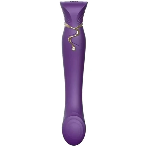 Премиальный вибратор для точки G с функцией нагрева ZALO Queen G-Spot Pulse Wave Vibe (фиолетовый): Для кого Для женщин