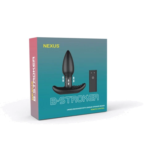 Анальная вибропробка Nexus B-stroker с массирующими бусинами на ножке с пультом Д/У фото 7