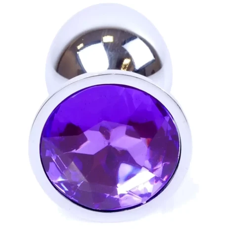 Анальная пробка Boss Series - Jewellery Silver PLUG Purple S (BS6400009) фото 6