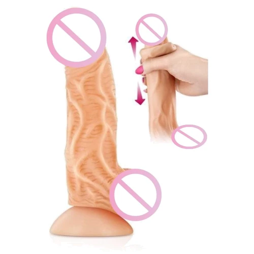Фаллоимитатор с подвижной крайней плотью Real Body - Real JO