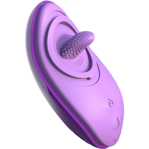 Стимулятор клитора Pipedream Her Silicone Fun Tongue, имитатор оральных ласк: Тип управления Кнопочное