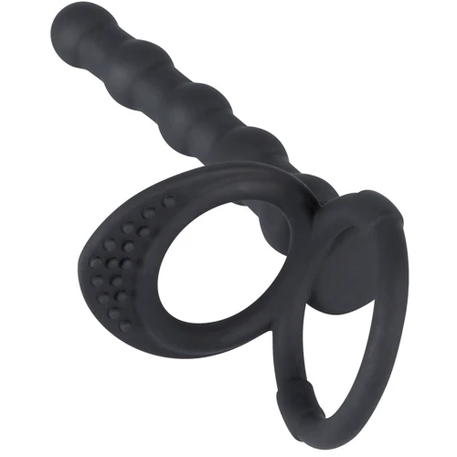 Насадка для подвійного проникнення Orion Black Velvets Cock & Ball Ring: Наявність вібрації Нет