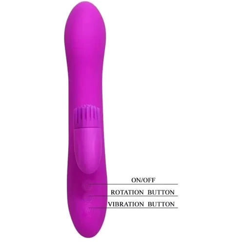 Перезаряджається вібратор Pretty Love "Elton" BI-067002: Довжина, см 20.5