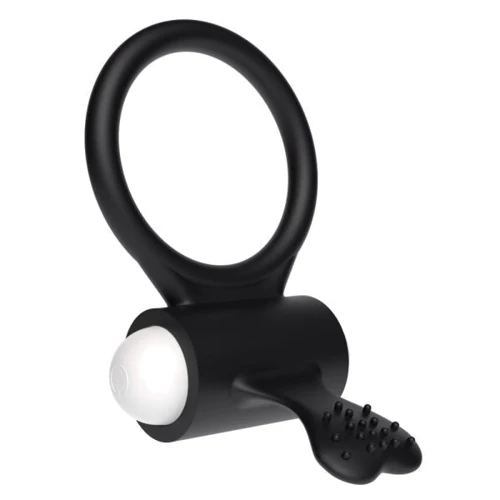Эрекционное виброкольцо LoveToy Power Clit Cockring, Black фото 5