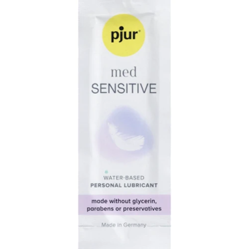 Пробник лубриканту на водній основі pjur MED Sensitive glide 2 мл для надчутливої шкіри