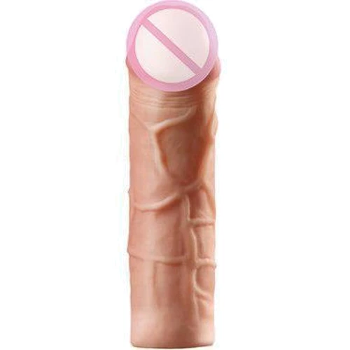 Насадка-удлинитель для пениса Mega Extension Flesh 51мм: Наличие вибрации Нет