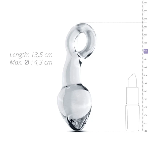 Стеклянный стимулятор простаты Gildo Glass Prostate Plug No. 13: Материал Стекло