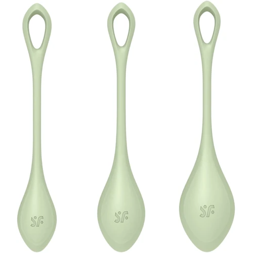 Набор йони бусин Satisfyer Yoni Power 2 Light Green: Количество шариков 1