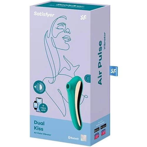 Вакуумный стимулятор с вибрацией Satisfyer Dual Kiss Green: Для кого Для женщин