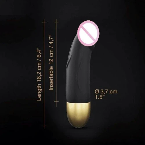 Вибратор Dorcel Real Vibration S Gold 2.0, перезаряжаемый: Тип управления Кнопочное