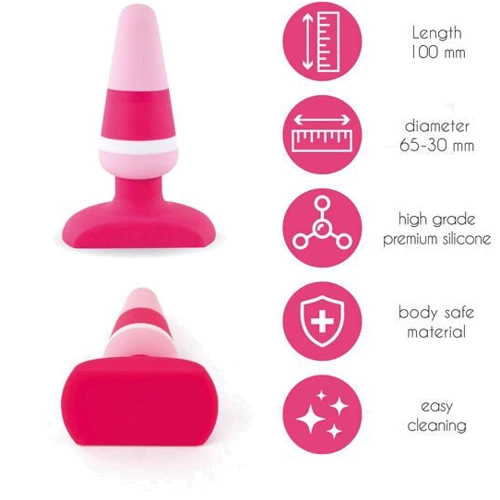 Анальная пробка FeelzToys - Plugz Butt Plug Colors Nr. 2: Материал Силикон