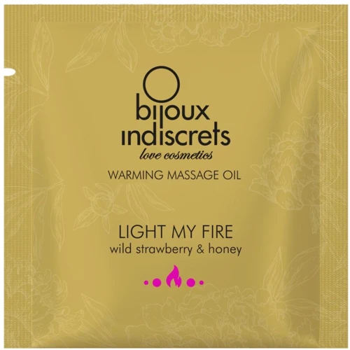 Пробник массажного масла Bijoux Indiscrets Light my Fire – Wild Strawberry & Honey (2 мл)