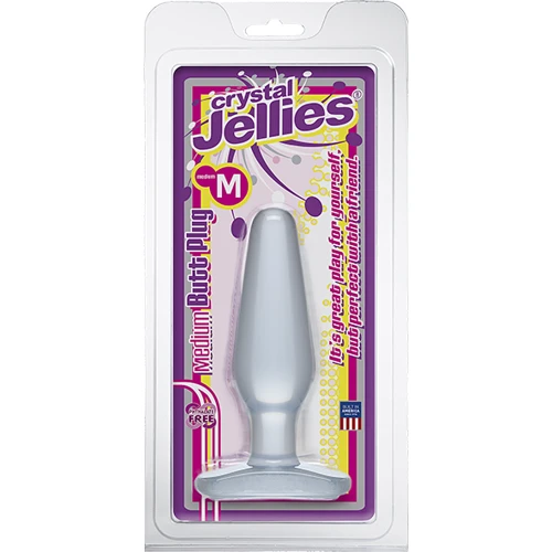 Анальная пробка Crystal Jellies Butt Plug Medium, 13x3.5 см, прозрачный: Для кого Унисекс