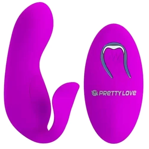 Вибратор для пар Pretty Love - 12 vibration functions, wireless remote control (BI-014484W): Длина, см 9.7