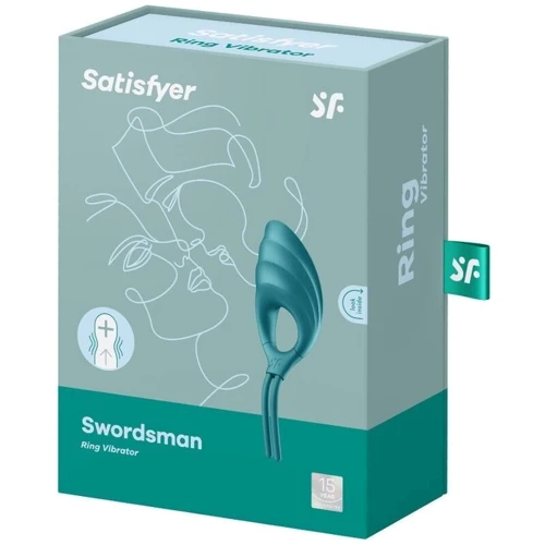 Ерекційне віброкільце лассо Satisfyer Swordsman Green: Колір зелений