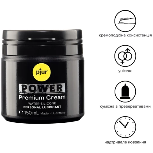Густая смазка для фистинга и анального секса pjur POWER Premium Cream 150 мл на гибридной основе: Для кого Унисекс
